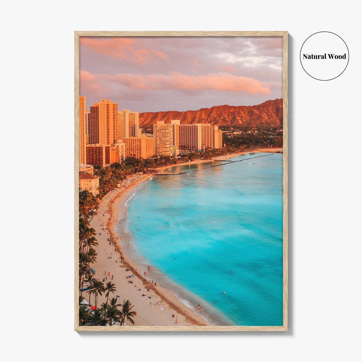 Honolulu Fine Art Photo Print, Waikiki Beach, Oahu, Hawaii, USA, Wall Decor, Poster