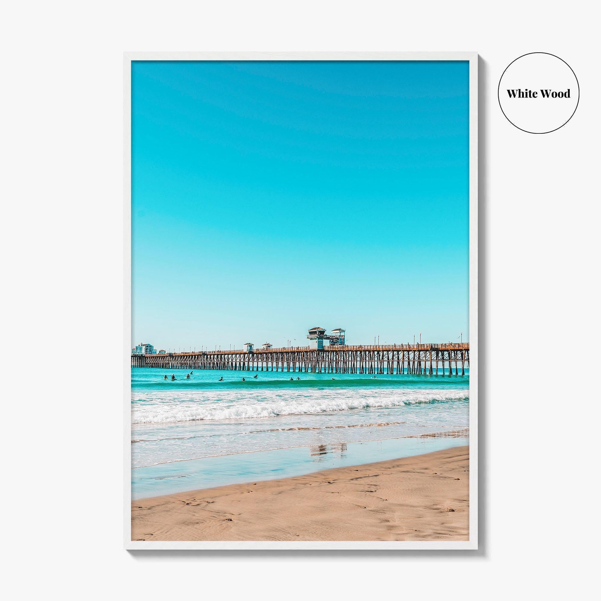 Imperial Beach Fine Art Photo Print, Pier, San Diego, California Wall Poster, USA