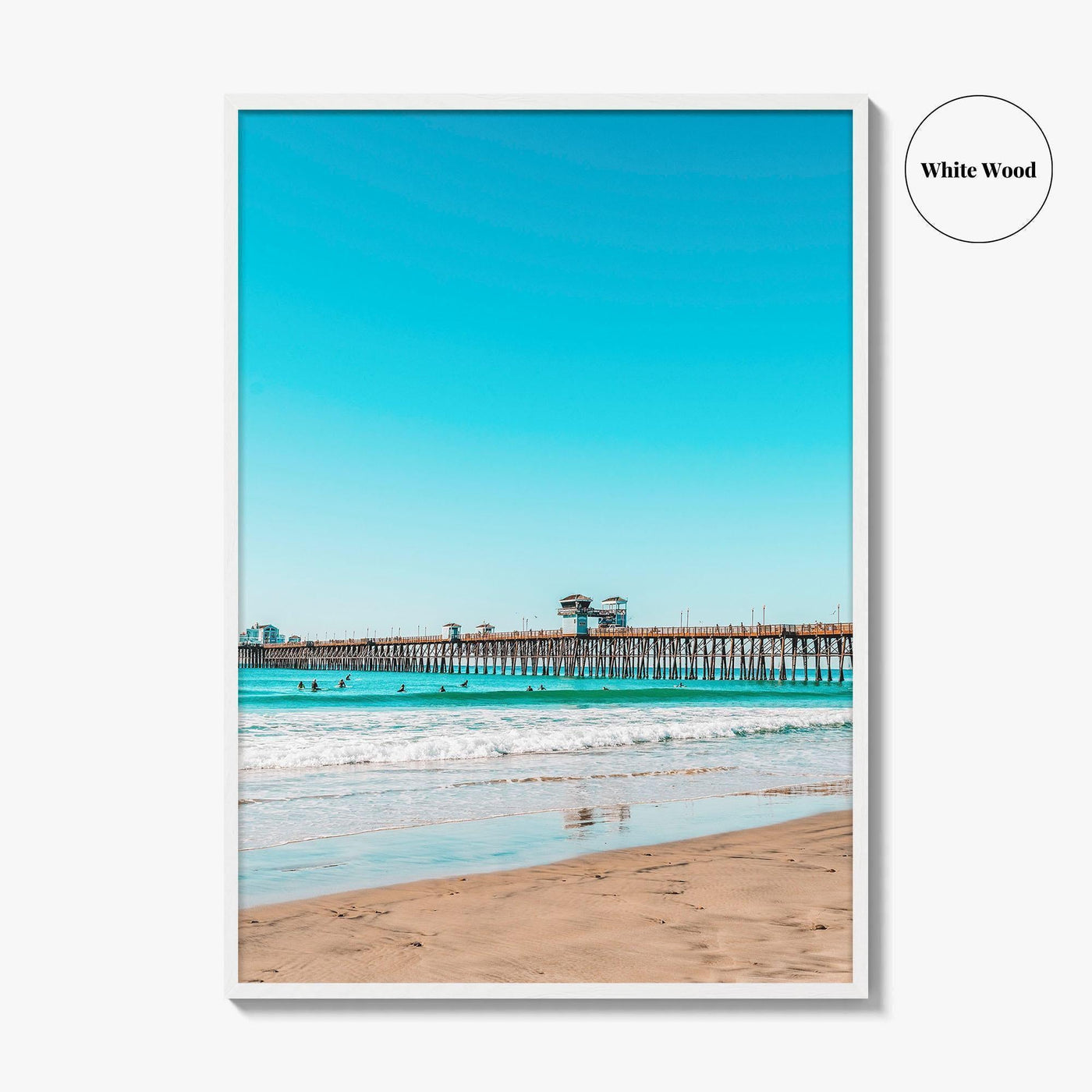 Imperial Beach Fine Art Photo Print, Pier, San Diego, California Wall Poster, USA