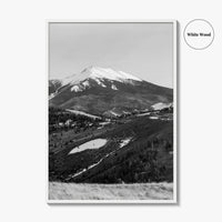 Flagstaff Black and White Fine Art Photo Print, Mount Humphreys, Arizona, USA, Poster