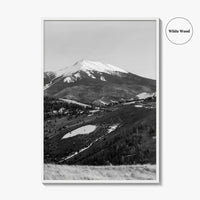 Flagstaff Black and White Fine Art Photo Print, Mount Humphreys, Arizona, USA, Poster
