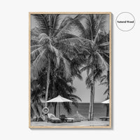 Guam Black and White Fine Art Photo Print, Tumon Bay Beach, Wall Poster