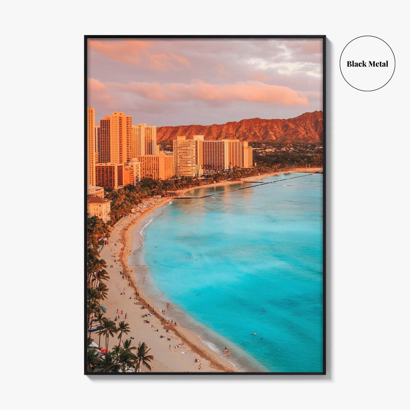 Honolulu Fine Art Photo Print, Waikiki Beach, Oahu, Hawaii, USA, Wall Decor, Poster