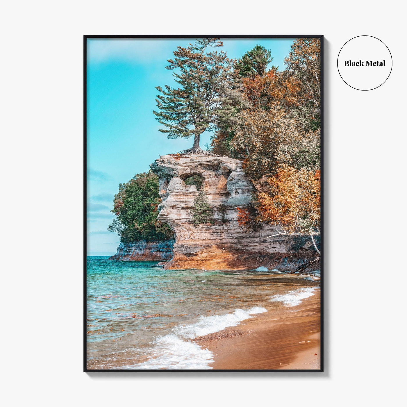Chapel Rock Fine Art Photo Print, Pictured Rocks, Lake Superior, Munising Michigan