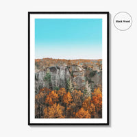 Red River Gorge Kentucky Fine Art Photo Print, Half Moon Rock, USA Poster