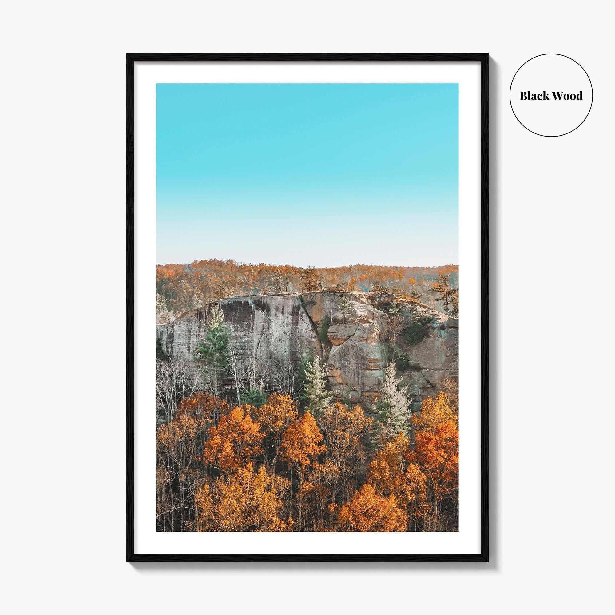 Red River Gorge Kentucky Fine Art Photo Print, Half Moon Rock, USA Poster