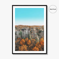 Red River Gorge Kentucky Fine Art Photo Print, Half Moon Rock, USA Poster