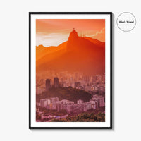 Rio de Janeiro Skyline Fine Art Photo Print, Botafogo, Guanabara Bay Brazil Poster,