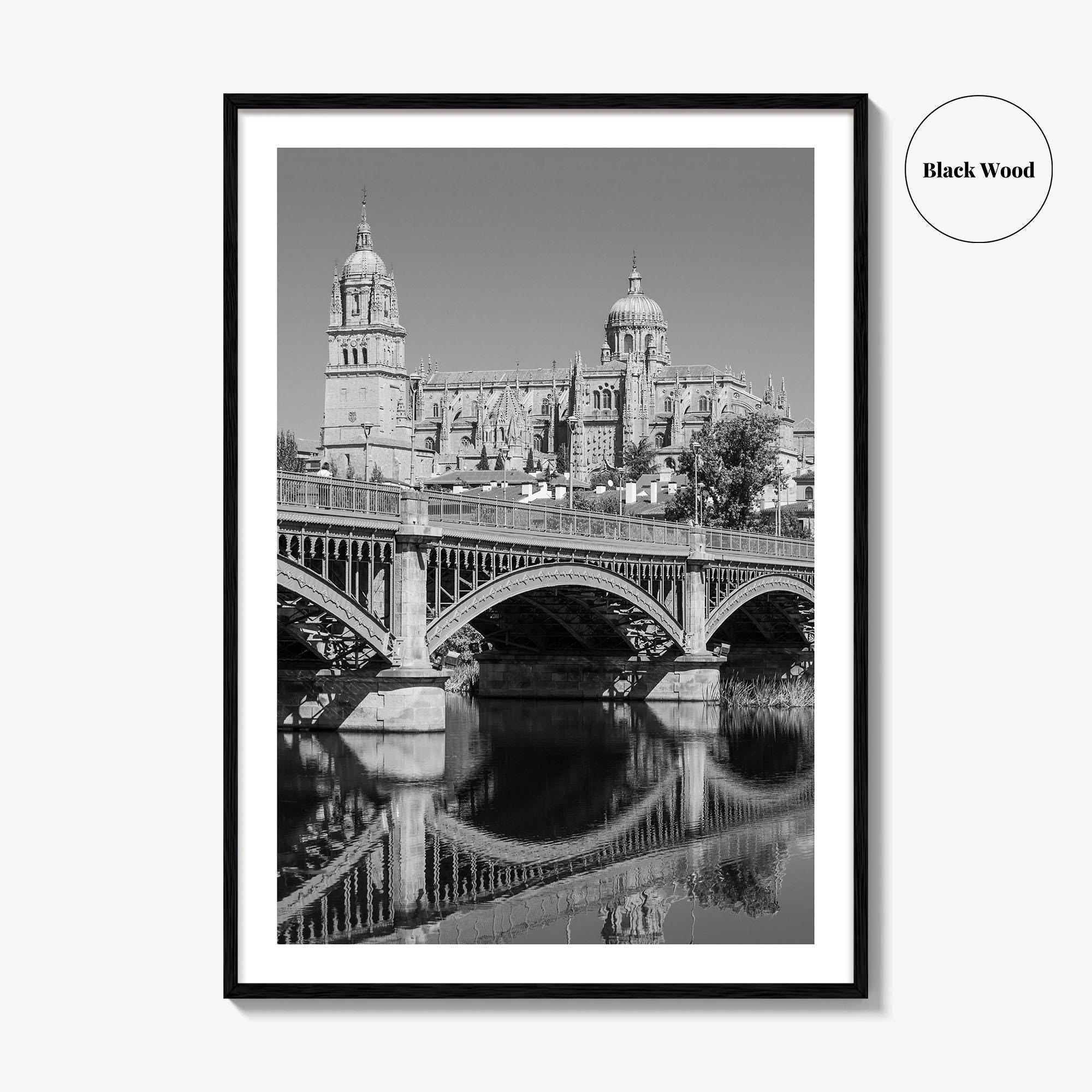 Salamanca Black and White Fine Art Photo Print, Cathedral, Castile Leon Spain Poster