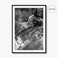 Yamba Black and White Fine Art Photo Print, Ocean Pool NSW Australia, Sydney Poster