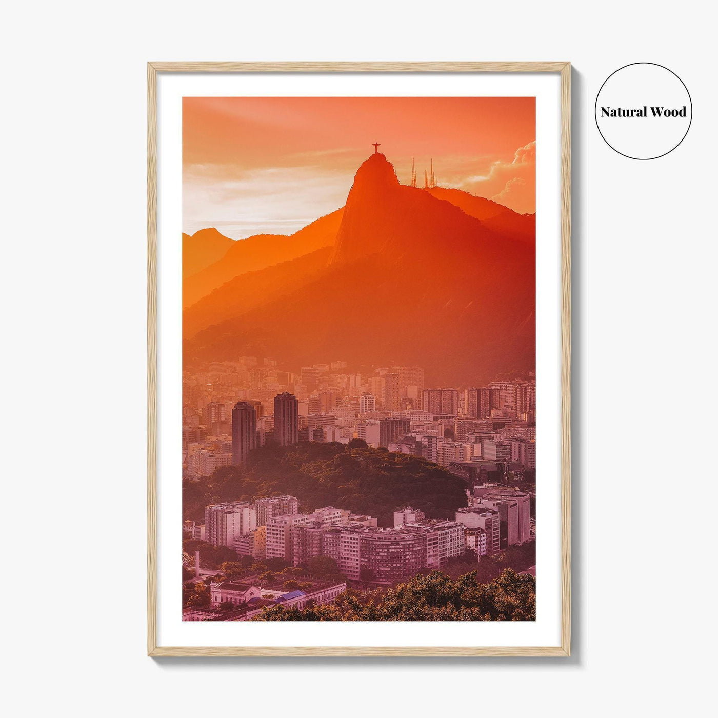 Rio de Janeiro Skyline Fine Art Photo Print, Botafogo, Guanabara Bay Brazil Poster,