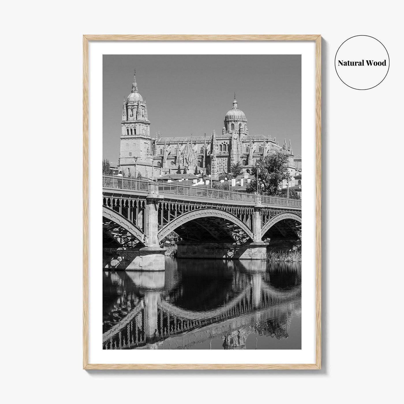 Salamanca Black and White Fine Art Photo Print, Cathedral, Castile Leon Spain Poster
