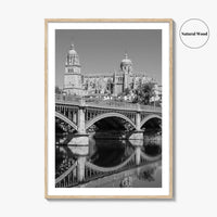 Salamanca Black and White Fine Art Photo Print, Cathedral, Castile Leon Spain Poster