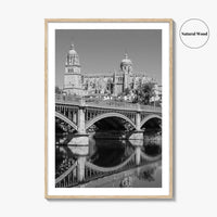Salamanca Black and White Fine Art Photo Print, Cathedral, Castile Leon Spain Poster