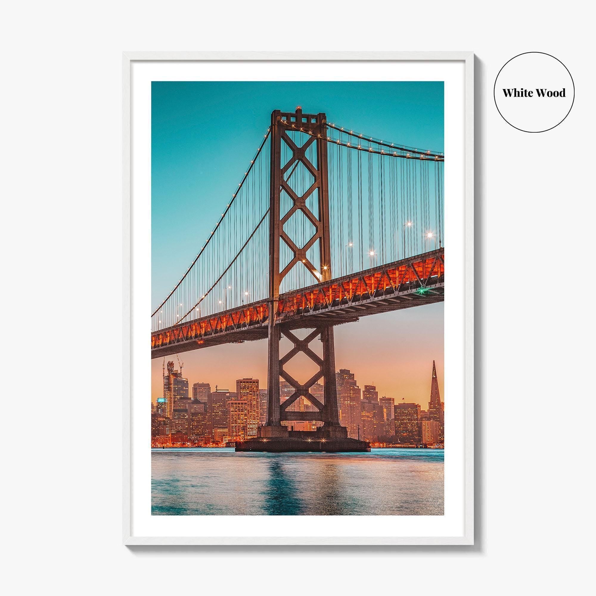 San Francisco Bay Bridge Skyline Fine Art Photo Print, California Poster
