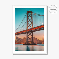 San Francisco Bay Bridge Skyline Fine Art Photo Print, California Poster