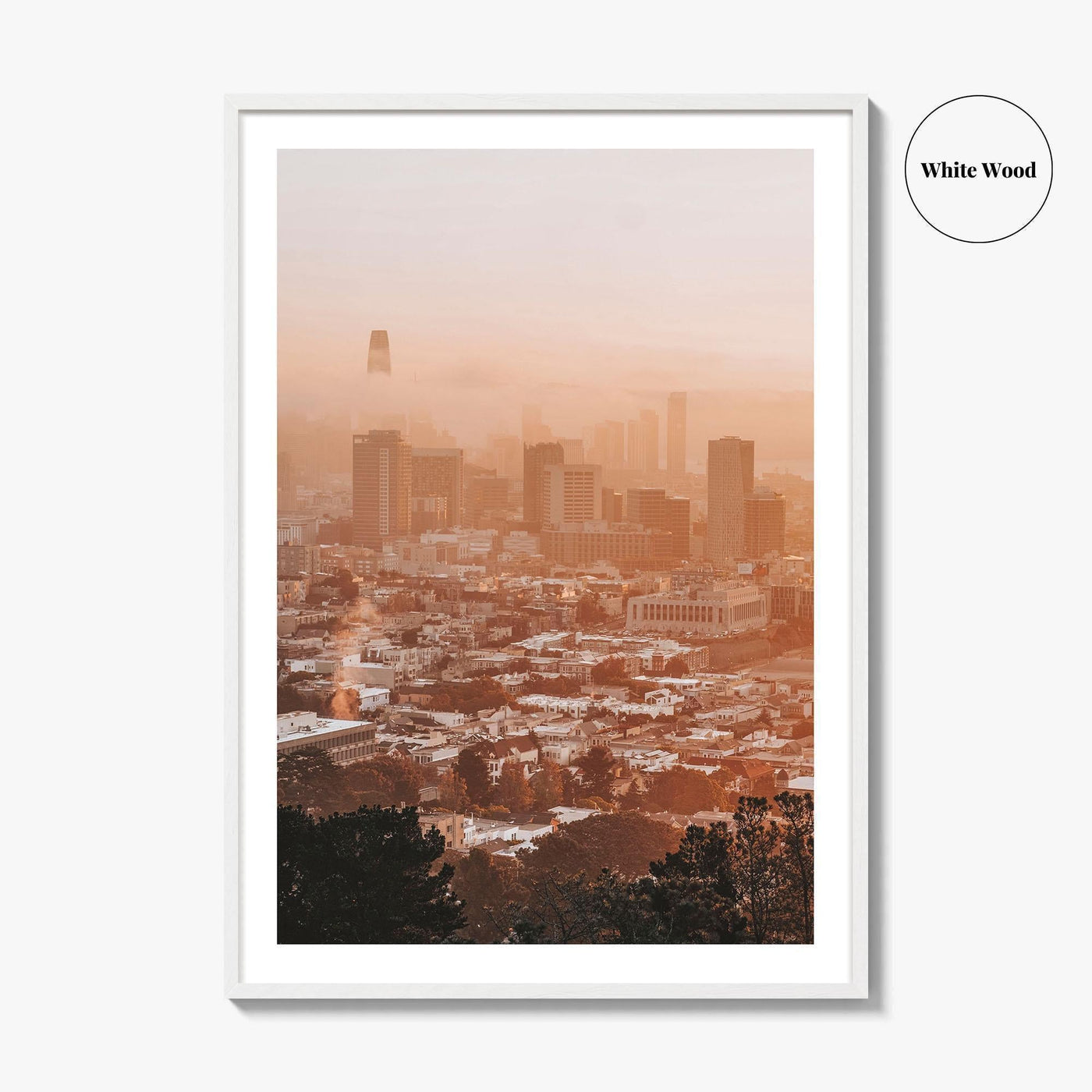 San Francisco Skyline Fine Art Photo Print, Wall Poster, California, USA, Bay Area