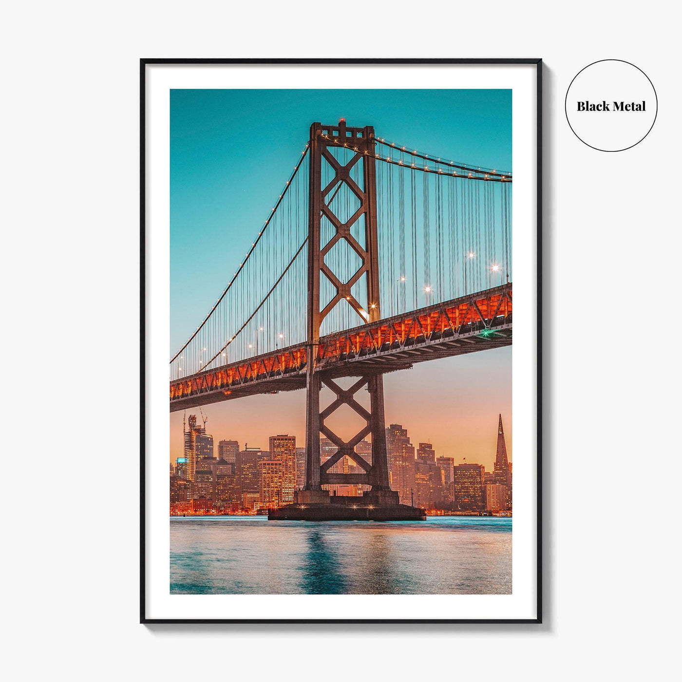 San Francisco Bay Bridge Skyline Fine Art Photo Print, California Poster