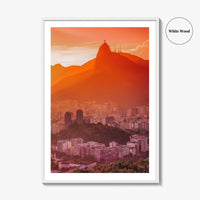 Rio de Janeiro Skyline Fine Art Photo Print, Botafogo, Guanabara Bay Brazil Poster,