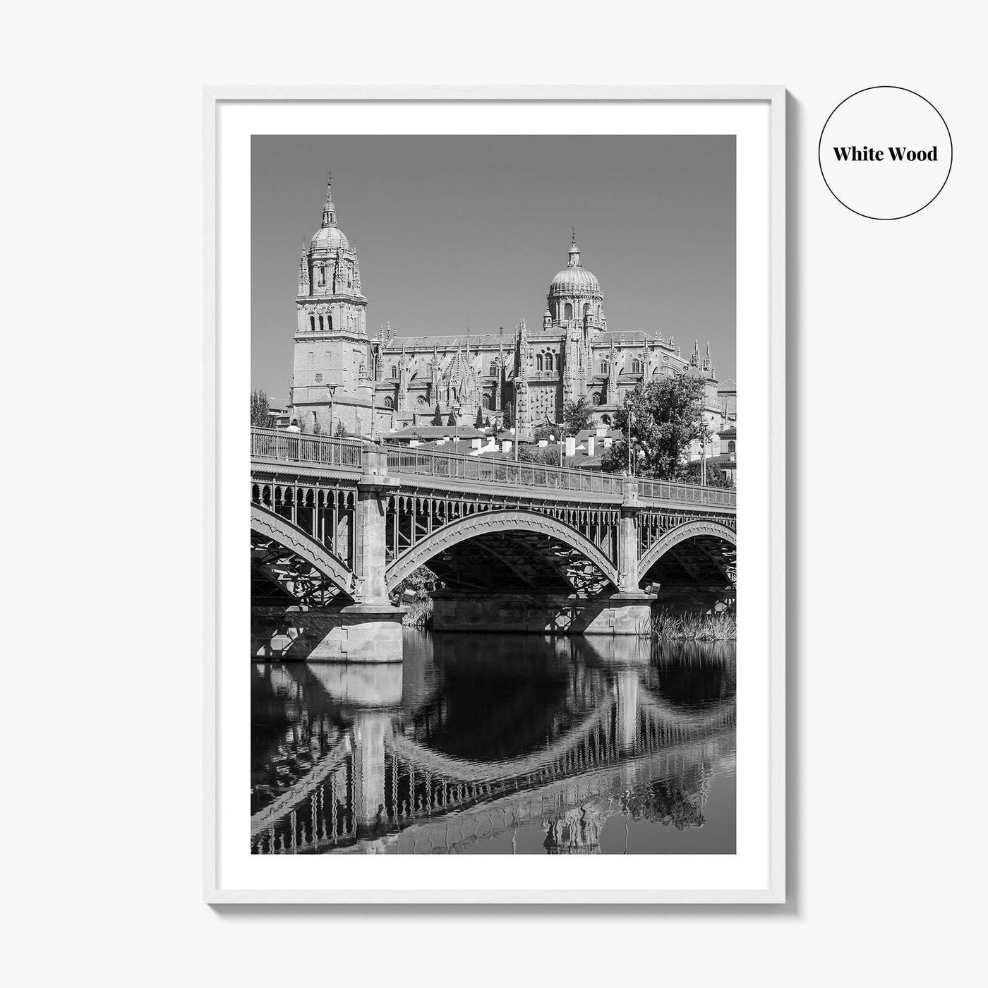 Salamanca Black and White Fine Art Photo Print, Cathedral, Castile Leon Spain Poster