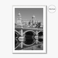 Salamanca Black and White Fine Art Photo Print, Cathedral, Castile Leon Spain Poster