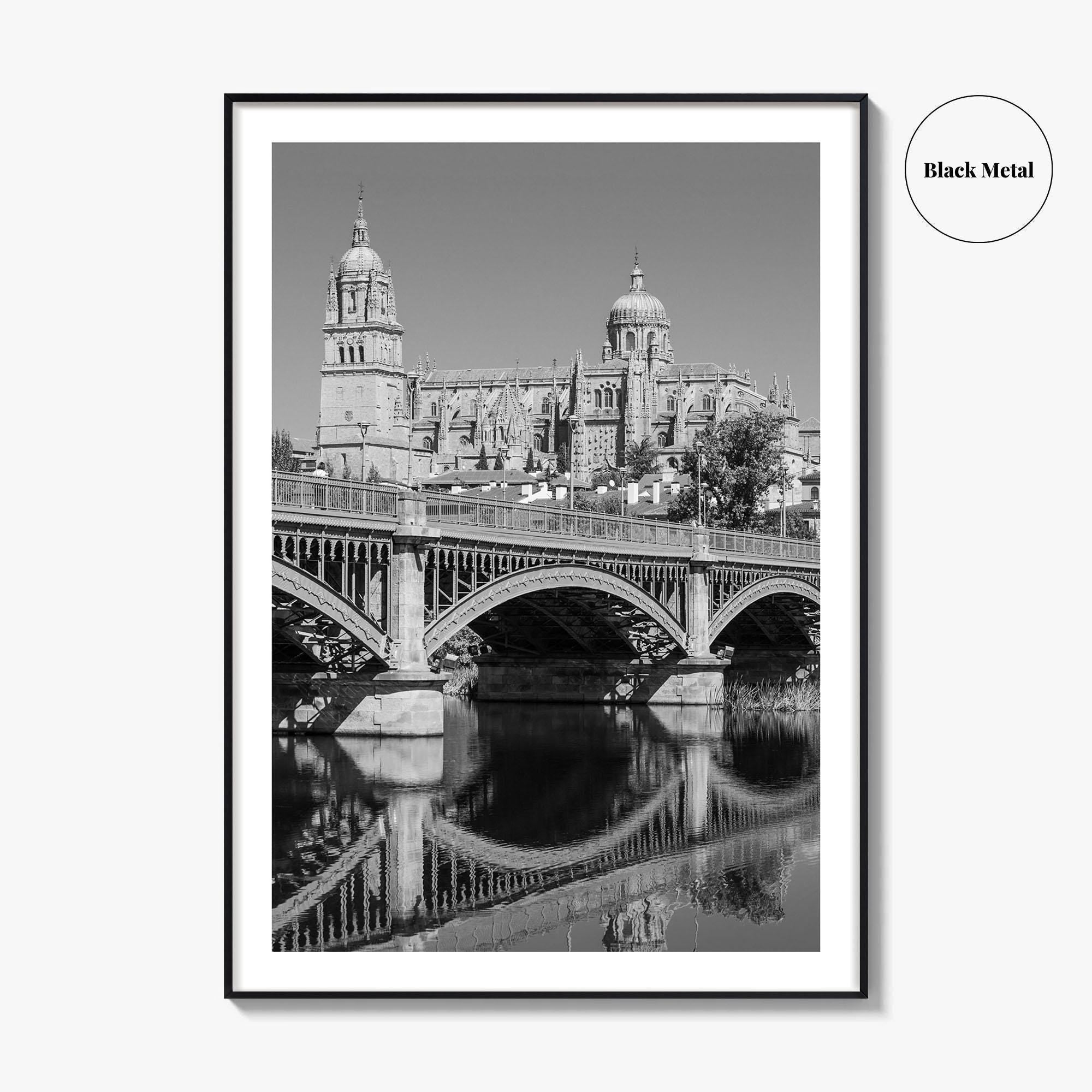 Salamanca Black and White Fine Art Photo Print, Cathedral, Castile Leon Spain Poster