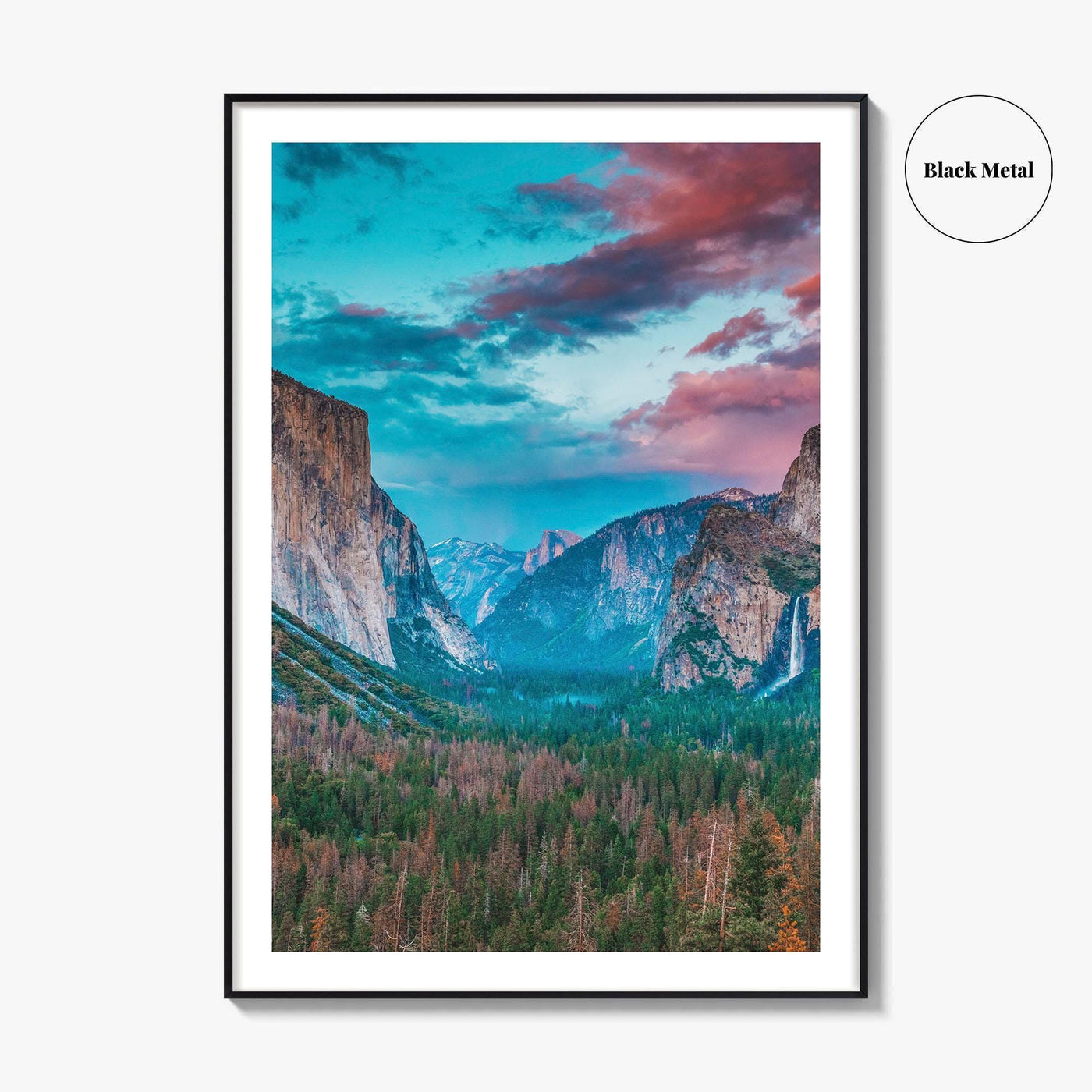 Yosemite National Park Fine Art Photo Print, Tunnel View, Sierra Nevada, California USA Poster
