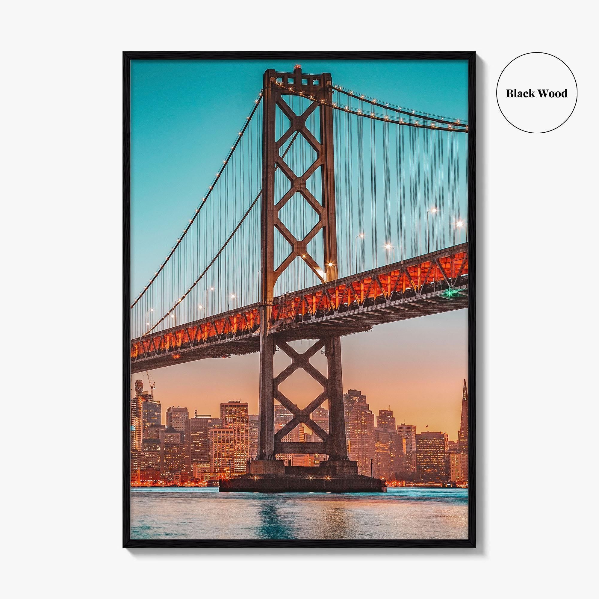 San Francisco Bay Bridge Skyline Fine Art Photo Print, California Poster