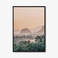 Vang Vieng Laos Fine Art Photo Print, Nam Song River, Hot Air Balloon Poster