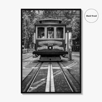 San Francisco Black and White Fine Art Photo Print, Cable Car, California Poster