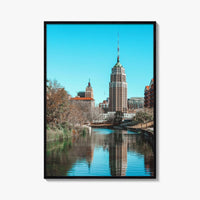 San Antonio Skyline Fine Art Photo Print, River Walk Reflection, Texas USA Wall Poster