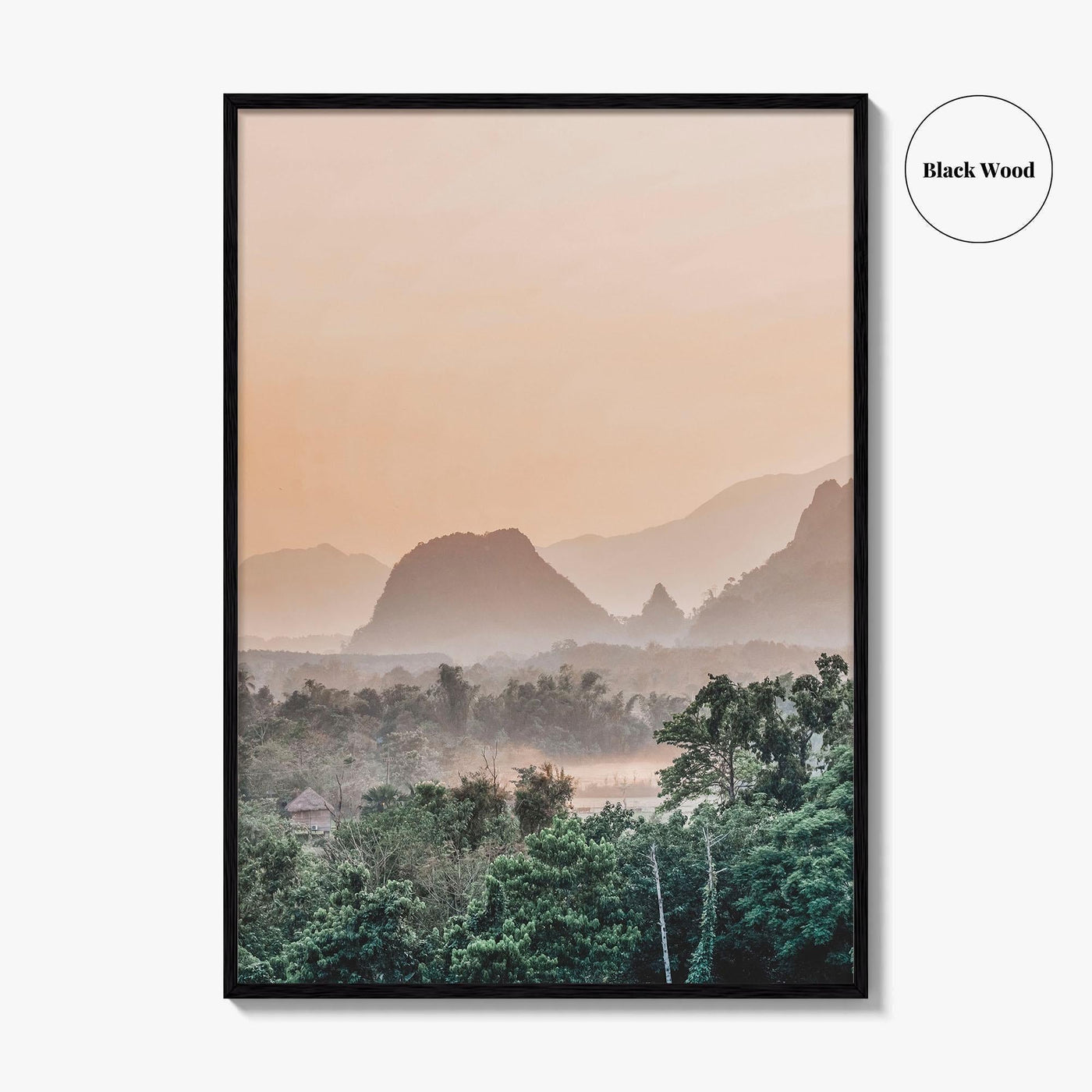 Vang Vieng Laos Fine Art Photo Print, Nam Song River, Hot Air Balloon Poster