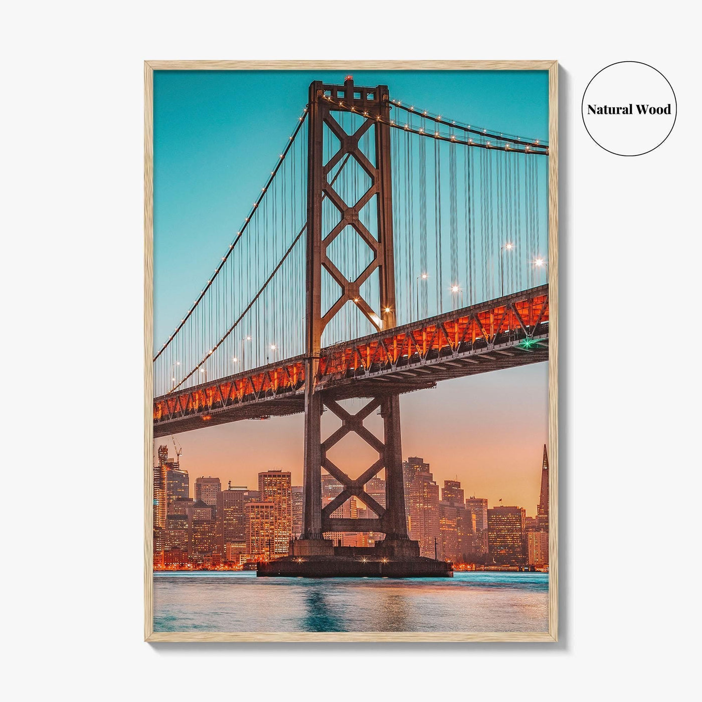 San Francisco Bay Bridge Skyline Fine Art Photo Print, California Poster