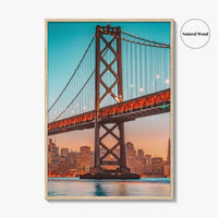 San Francisco Bay Bridge Skyline Fine Art Photo Print, California Poster