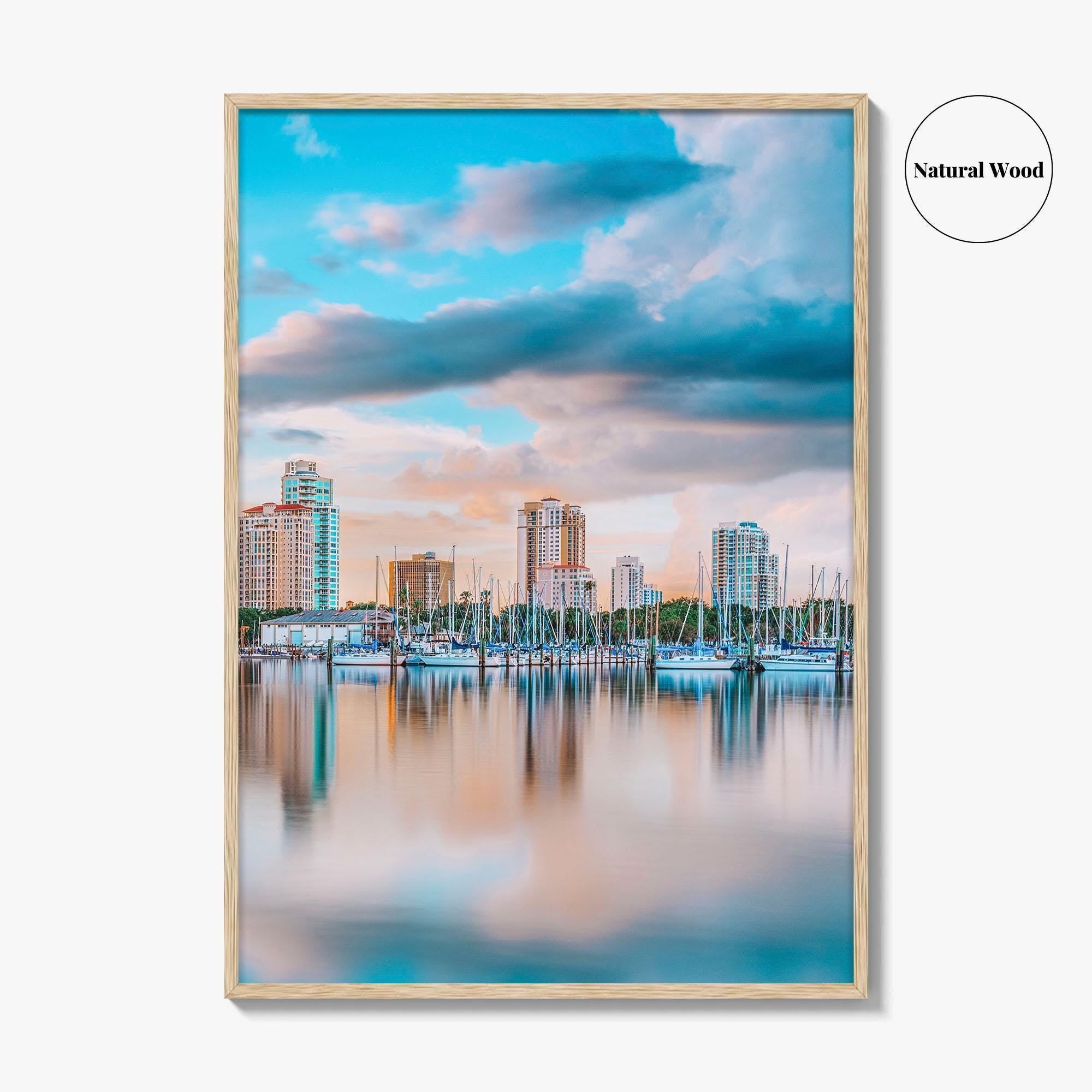 St Petersburg Florida Skyline Fine Art Photo Print, Wall Poster, USA City