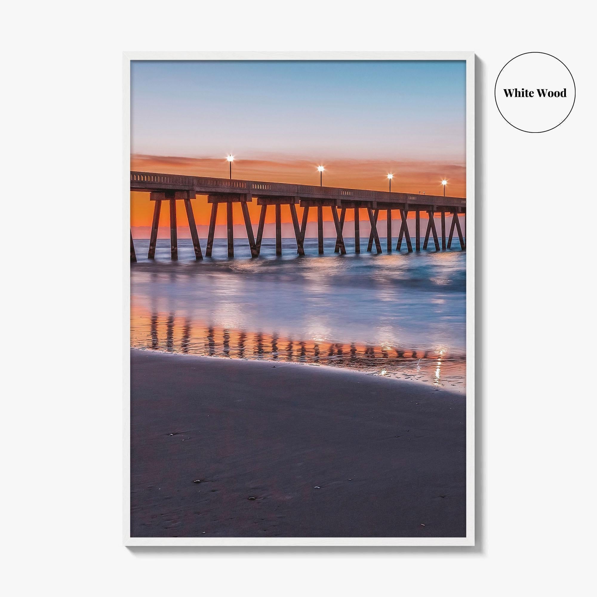 Wrightsville Beach Fine Art Photo Print, Wilmington NC, North Carolina Pier, Wall Decor