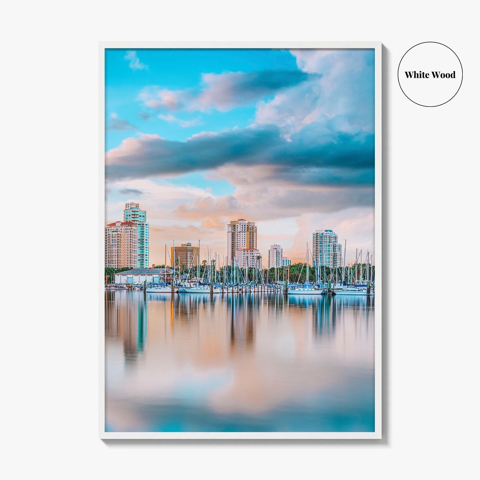 St Petersburg Florida Skyline Fine Art Photo Print, Wall Poster, USA City