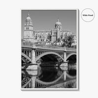 Salamanca Black and White Fine Art Photo Print, Cathedral, Castile Leon Spain Poster