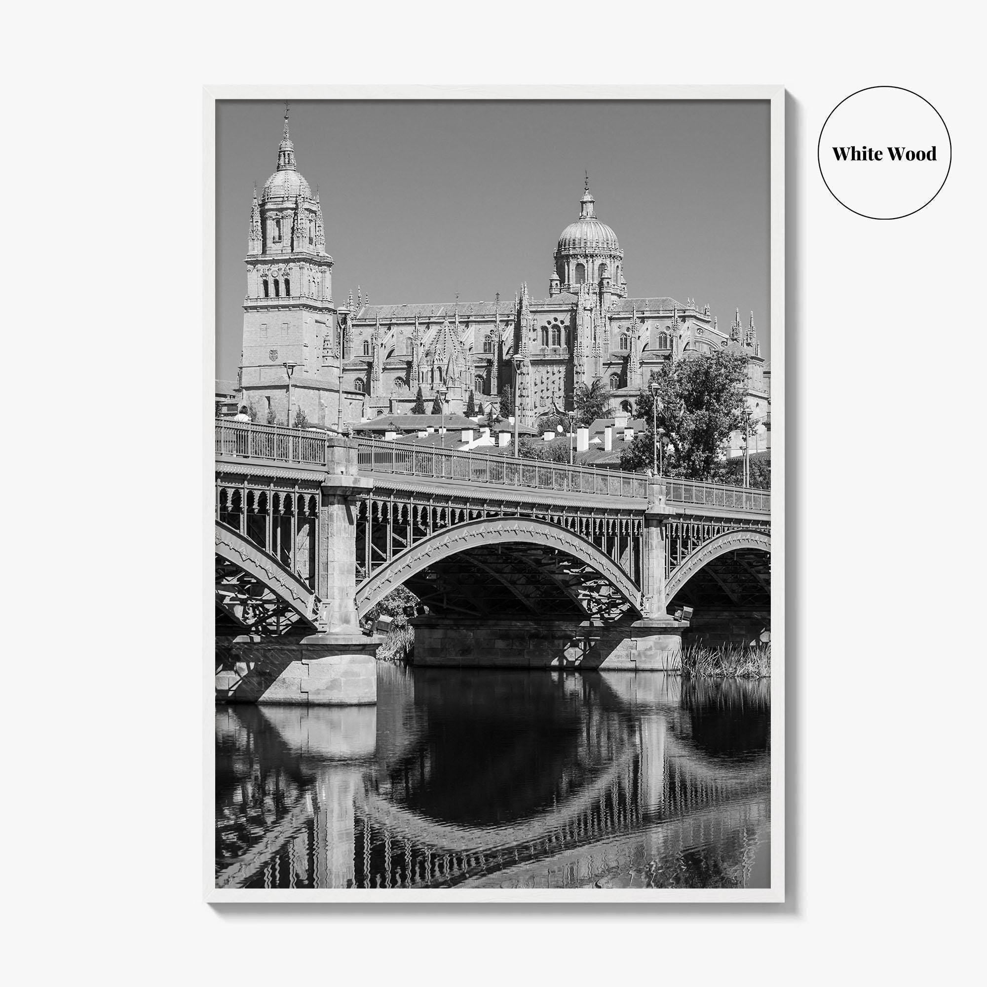 Salamanca Black and White Fine Art Photo Print, Cathedral, Castile Leon Spain Poster