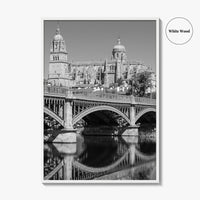 Salamanca Black and White Fine Art Photo Print, Cathedral, Castile Leon Spain Poster