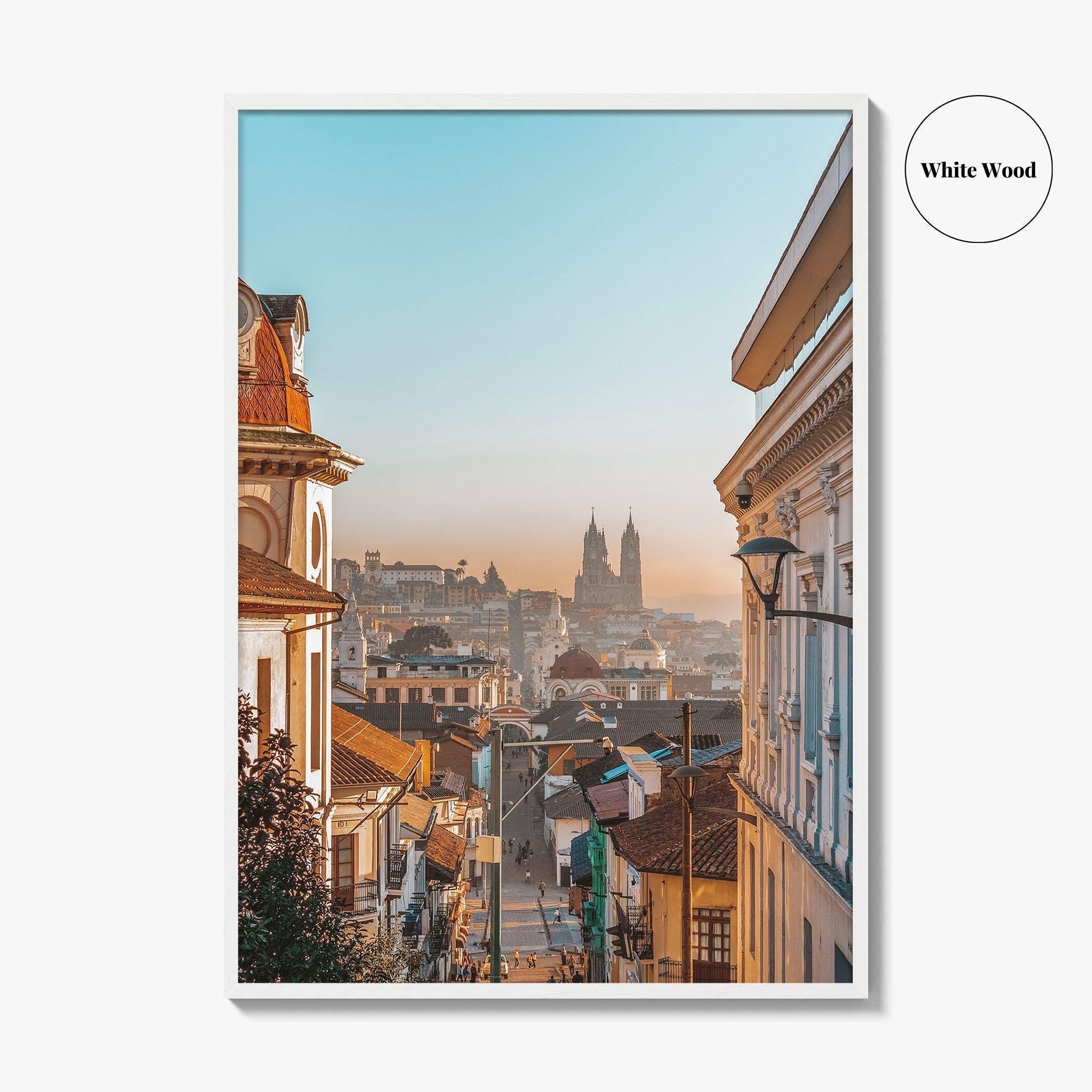 Quito Skyline Fine Art Photo Print, Wall Decor Poster, Ecuador City Photo