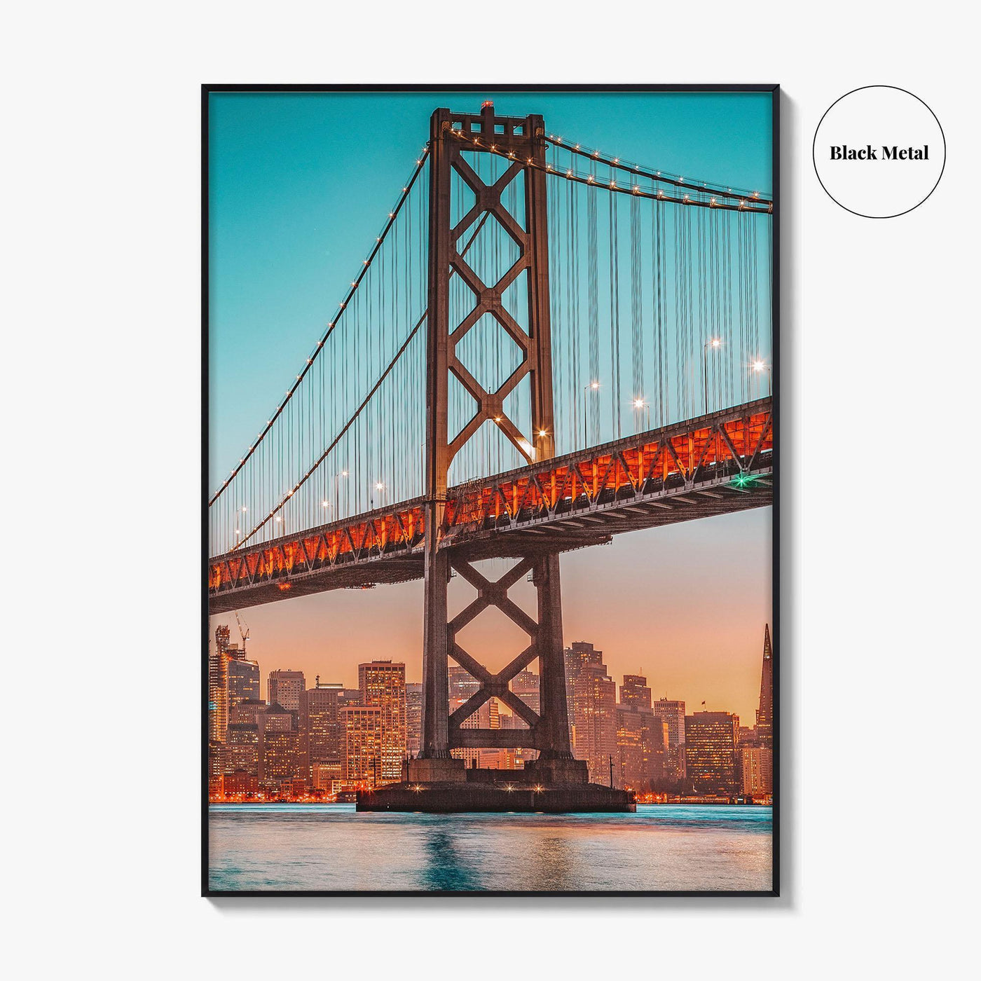San Francisco Bay Bridge Skyline Fine Art Photo Print, California Poster