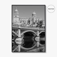Salamanca Black and White Fine Art Photo Print, Cathedral, Castile Leon Spain Poster