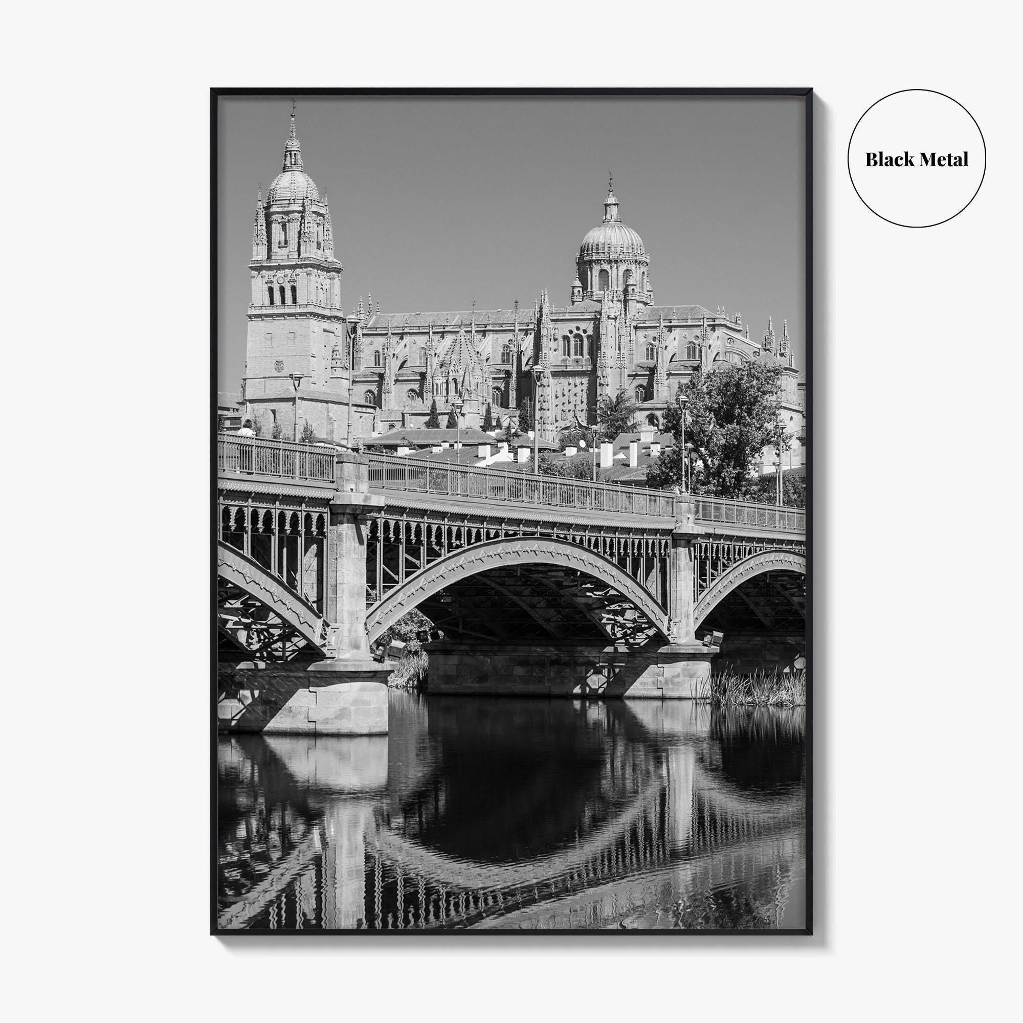 Salamanca Black and White Fine Art Photo Print, Cathedral, Castile Leon Spain Poster