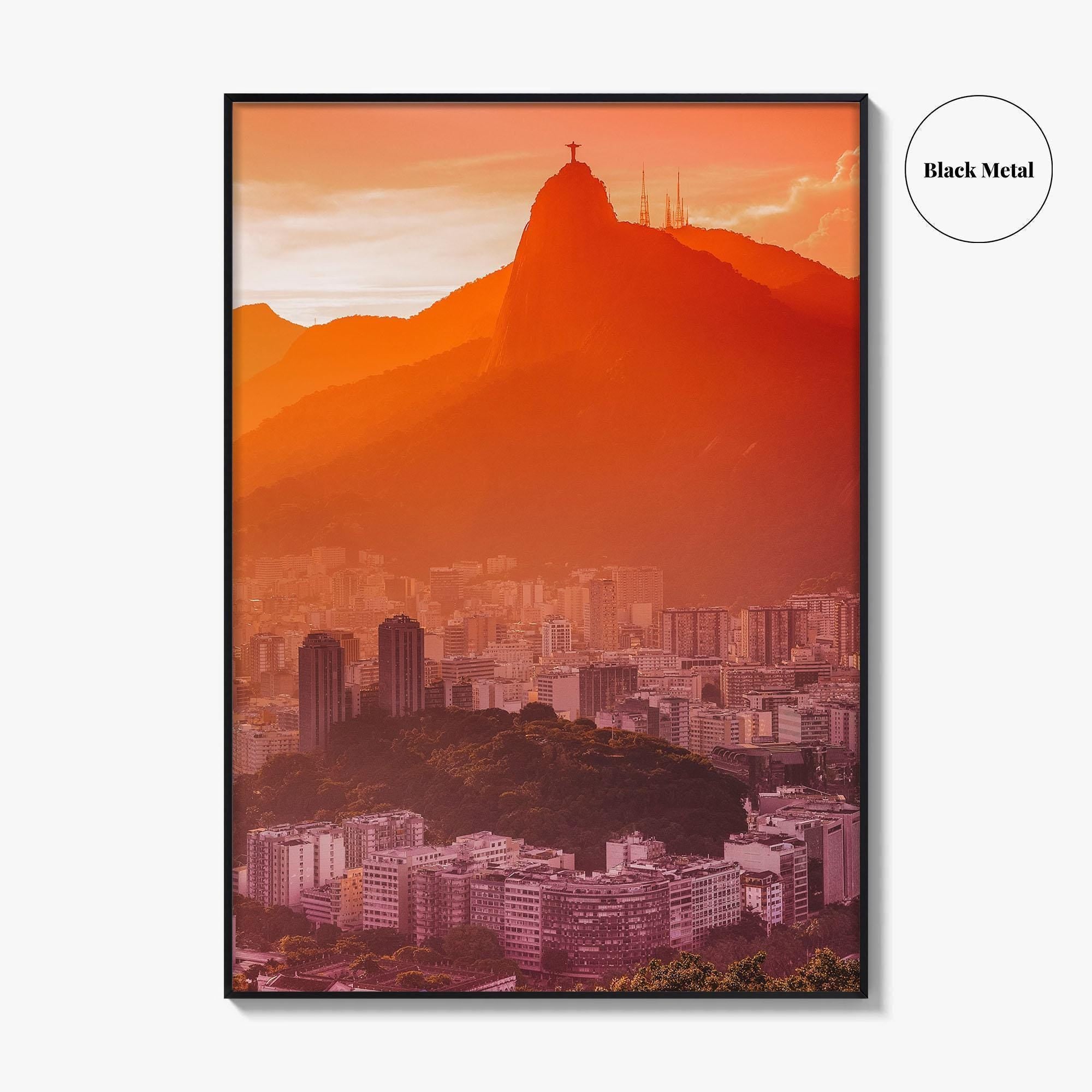 Rio de Janeiro Skyline Fine Art Photo Print, Botafogo, Guanabara Bay Brazil Poster,