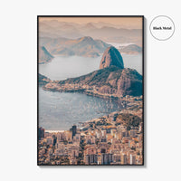 Rio de Janeiro Skyline Fine Art Photo Print, Brazil Wall Poster, Sugarloaf, Botafogo, Corcovado