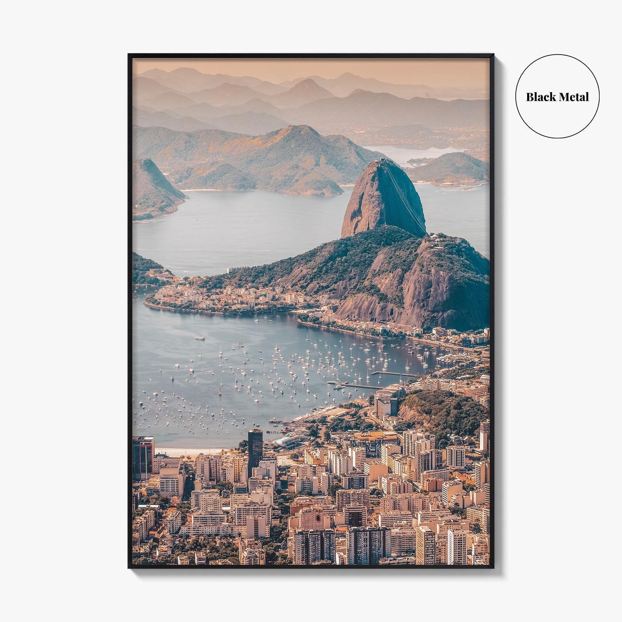 Rio de Janeiro Skyline Fine Art Photo Print, Brazil Wall Poster, Sugarloaf, Botafogo, Corcovado