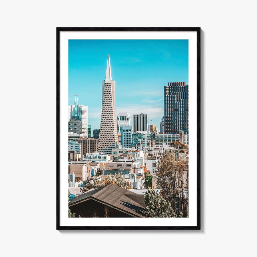 San Francisco Skyline Fine Art Photo Print, Telegraph Hill, Pioneer Park, California Poster