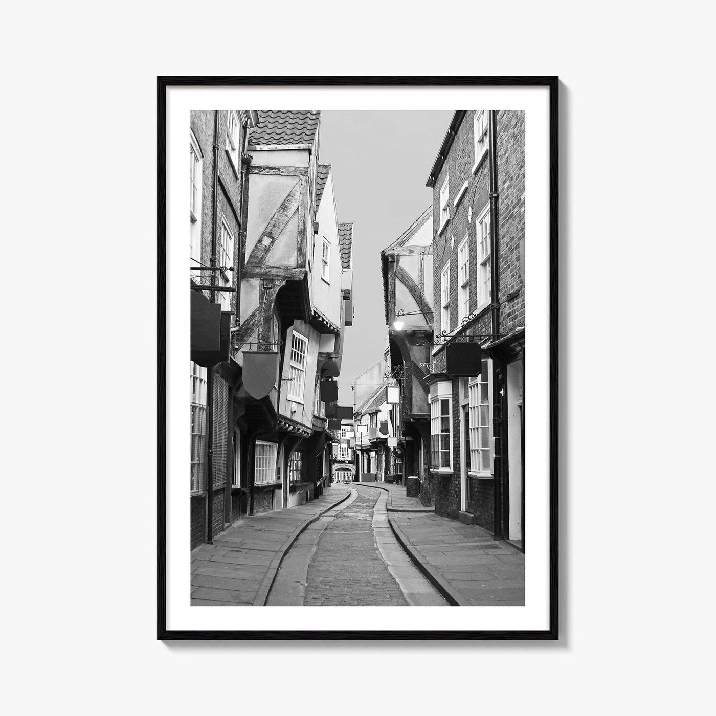The Shambles York Black and White Fine Art Photo Print, England UK, Wall Poster