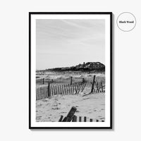 Rehoboth Beach Black and White Fine Art Photo Print, Delaware USA Wall Decor Poster